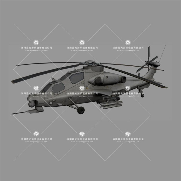 琼海武装直升机3D模型